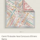 0 SHMS252818mm double-sided heterochromatic 90x90cm twill silkHermes' Stieg Competi