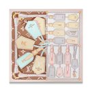 0Lv original single silk square scarf [luggage tag printed square scarf] made of twil_4204