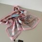 0Lv original single silk square scarf [luggage tag printed square scarf] made of twil_4204
