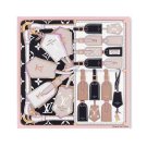 0Lv original single silk square scarf [luggage tag printed square scarf] made of twil_4205