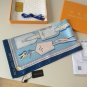 0Lv original single silk square scarf [luggage tag printed square scarf] made of twil_4206
