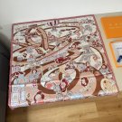 0Lv original single silk square scarf with twill silk material hand rolled edge, full