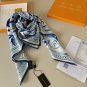 0Lv original single square scarf, Lv watercolor floral square scarf, made of twill si