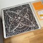 0Lv original single square scarf, Lv watercolor floral square scarf, made of twill si_1784