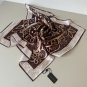 0Lv original single square scarf, Lv watercolor floral square scarf, made of twill si_4715