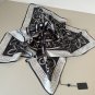 0Lv original single square scarf, Lv watercolor floral square scarf, made of twill si_7092
