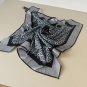 0Lv silk square scarf, made of classic 1854 twill silk material with hand rolled edge