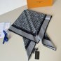 0Lv silk square scarf, made of classic 1854 twill silk material with hand rolled edge_4728