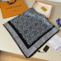 0Lv silk square scarf, made of classic 1854 twill silk material with hand rolled edge_7104