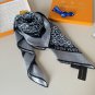 0Lv silk square scarf, made of classic 1854 twill silk material with hand rolled edge_7104