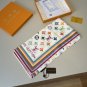 0Lv square scarf, thirteen color Monogram print, hand rolled twill silk material, ful