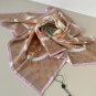 0Lv's new silk handkerchief and floral belt. Hand rolled edges made of twill silk mat_3253