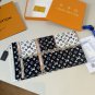 0Original Lv square scarf, classic Monogram print, 4 colors in stock. Hand rolled edg