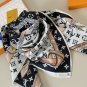 0Original Lv square scarf, classic Monogram print, 4 colors in stock. Hand rolled edg