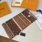 0Original Lv square scarf, classic Monogram print, 4 colors in stock. Hand rolled edg_5718