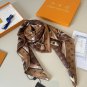 0Original Lv square scarf, classic Monogram print, 4 colors in stock. Hand rolled edg_5718