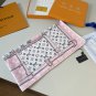 0Original Lv square scarf, classic Monogram print, 4 colors in stock. Hand rolled edg_5719
