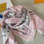 0Original Lv square scarf, classic Monogram print, 4 colors in stock. Hand rolled edg_5719