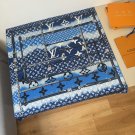 0Original Lv square scarf, gradient Monogram print, hand rolled twill silk material,_3277