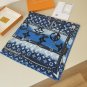 0Original Lv square scarf, gradient Monogram print, hand rolled twill silk material,_3277