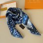 0Original Lv square scarf, gradient Monogram print, hand rolled twill silk material,_3277