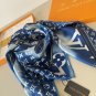 0Original Lv square scarf, gradient Monogram print, hand rolled twill silk material,_3277