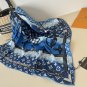 0Original Lv square scarf, gradient Monogram print, hand rolled twill silk material,_3277