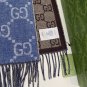 5 Blue+BrownCounter quality double-sided dual color GG pattern jacquard, suitable for