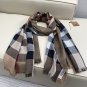 5 Bur double-sided shawl, this scarf is made of 100% cashmere fabric and measures 200x1