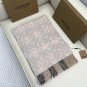5 Burberry Classic TB Logo Logo vs Grid Design Double sided Cashmere Scarf, Selected Ca