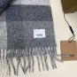 5 Burberry Classic TB Logo Logo vs Grid Design Double sided Cashmere Scarf, Selected Ca_1961