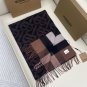 5 Burberry Classic TB Logo Logo vs Grid Design Double sided Cashmere Scarf, Selected Ca_1962
