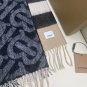 5 Burberry Classic TB Logo Logo vs Grid Design Double sided Cashmere Scarf, Selected Ca_1964