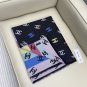 5 CH Rainbow Shawl Scarf 187  69cm 66% Cashmere 18% Sheep Wool 12% Mulberry Silk 2% Me