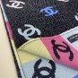 5 CH Rainbow Shawl Scarf 187 69cm 66% Cashmere 18% Sheep Wool 12% Mulberry Silk 2% Me