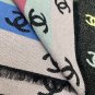 5 CH Rainbow Shawl Scarf 187 69cm 66% Cashmere 18% Sheep Wool 12% Mulberry Silk 2% Me