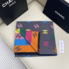 5 CH Rainbow Shawl Scarf 187  69cm 66% Cashmere 18% Sheep Wool 12% Mulberry Silk 2% Me_540