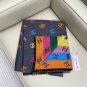 5 CH Rainbow Shawl Scarf 187  69cm 66% Cashmere 18% Sheep Wool 12% Mulberry Silk 2% Me_540