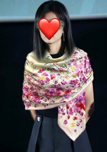 5 Chanel [2025 double-sided same color print] is so beautiful [hair] classic camellia h