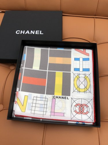 5 Chanel 25s Exclusive Store New Silk Square TowelOriginal 18mm twill silk double-sid_7846