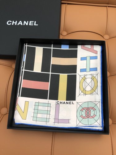 5 Chanel 25s Exclusive Store New Silk Square TowelOriginal 18mm twill silk double-sid_7847