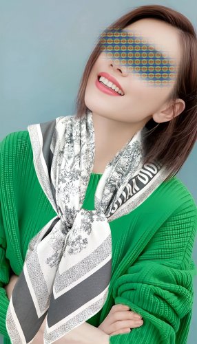 5 Dior Printed Square Scarf 2025 [18mm double-sided same color] [Celebration] Sauvage R