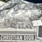 5 Dior Printed Square Scarf 2025 [18mm double-sided same color] [Celebration] Sauvage R