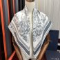 5 Dior Printed Square Scarf 2025 [18mm double-sided same color] [Celebration] Sauvage R