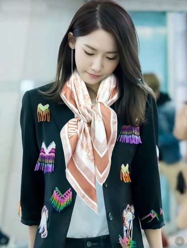 5 Dior Printed Square Scarf 2025 [18mm double-sided same color] [Celebration] Sauvage R_4116