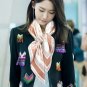 5 Dior Printed Square Scarf 2025 [18mm double-sided same color] [Celebration] Sauvage R_4116