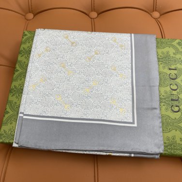5 GUCCI 25s Exclusive Store New Silk Square TowelOriginal 18mm twill silk double-side_6304