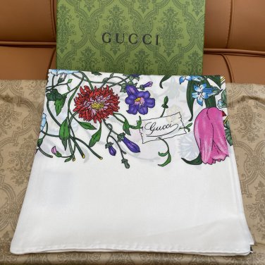 5 GUCCI 25s Exclusive Store New Silk Square TowelOriginal 18mm twill silk double-side_6310