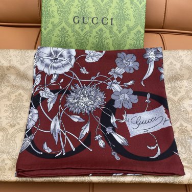 5 GUCCI 25s Exclusive Store New Silk Square TowelOriginal 18mm twill silk double-side_6311