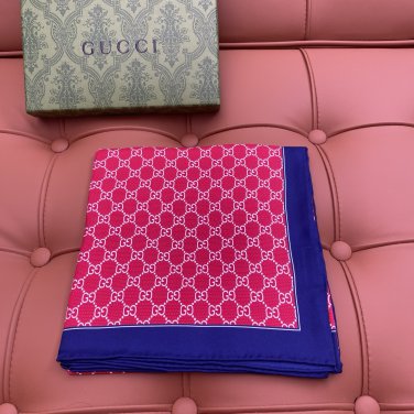 5 GUCCI 25s Exclusive Store New Silk Square TowelOriginal 18mm twill silk double-side_7255